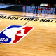 An overview of the basketball court shows the NBA logo and Black Lives Matter before the start of a game between the Denver Nuggets and the Miami Heat at HP Field House at ESPN Wide World Of Sports Complex on August 01, 2020 in Lake Buena Vista, Florida.